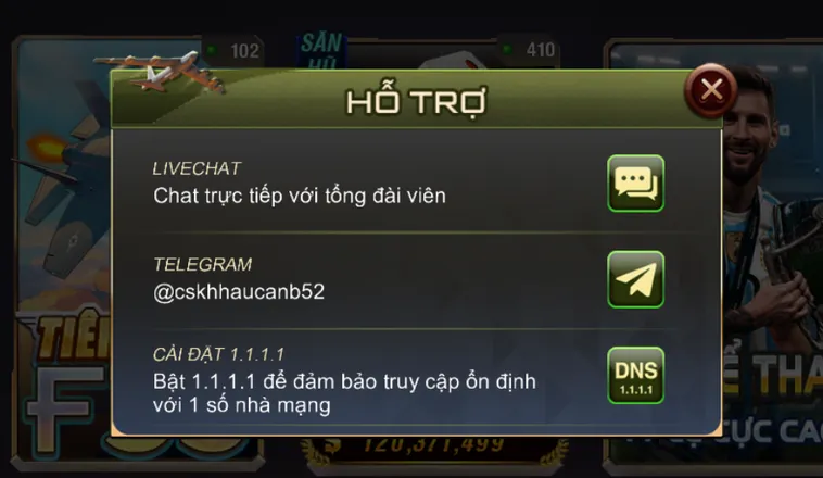 Hỗ trợ khách hàng 24/7 tại cổng game B52