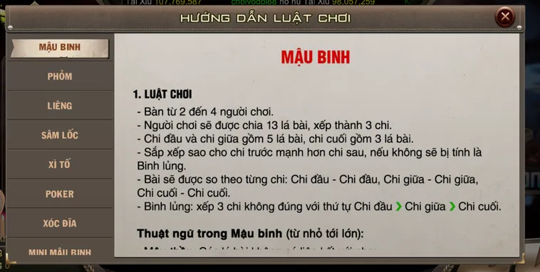 Bí Quyết Phân Tích Chuyên Sâu Và Cách Chơi Mậu Binh Tại B52 Club Thắng Lớn