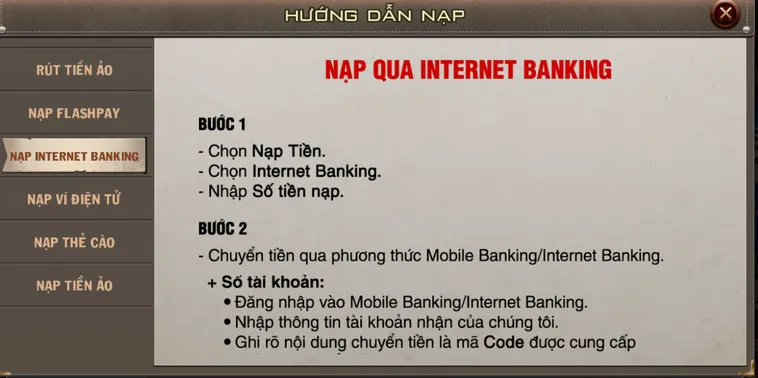 Hướng Dẫn Nạp Tiền B52 Club Bằng Các Phương Thức An Toàn Nhất 2026