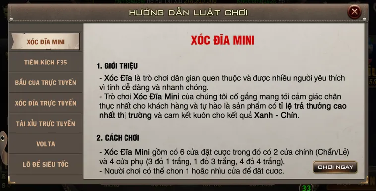 Cách Chơi Minigame Xóc Dĩa Mini Tại B52 Club Bí Quyết Soi Cầu Năm 2026
