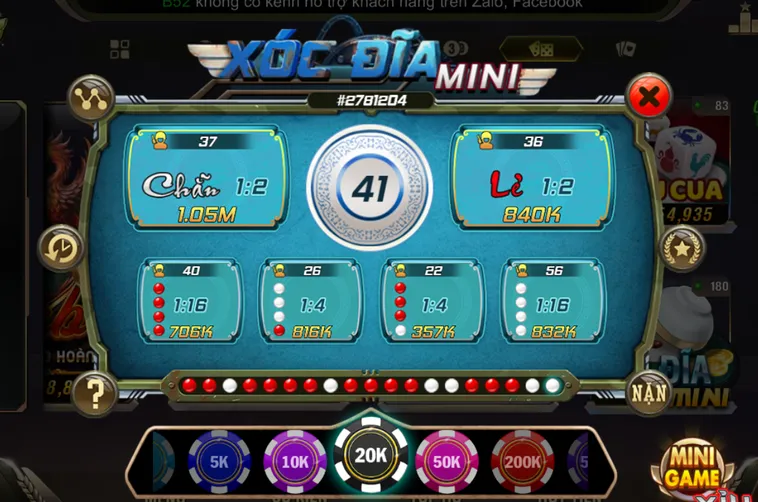 Cách Chơi Minigame Xóc Dĩa Mini Tại B52 Club Bí Quyết Soi Cầu Năm 2026